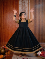 Mini Maharani Black Anarkali