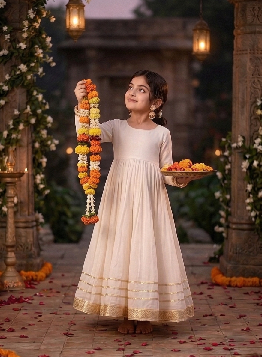 Golden Grace Kids Anarkali