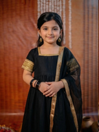 Mini Maharani Black Anarkali