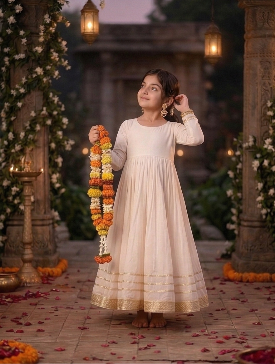 Golden Grace Kids Anarkali