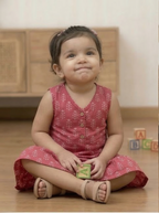 Girls Printed Rayon Mini Frock – Cute Summer Wear for Kids