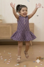 Girls Summer Special Printed Mini Frock – Soft & Comfortable Dress