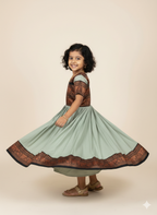 Sweet Angel Chanderi Flare Dress