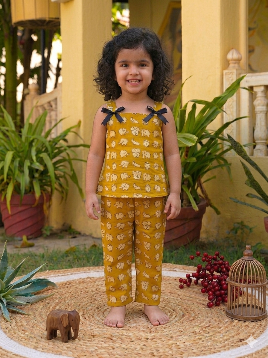 Little Elephant Rayon Co-Ord Set