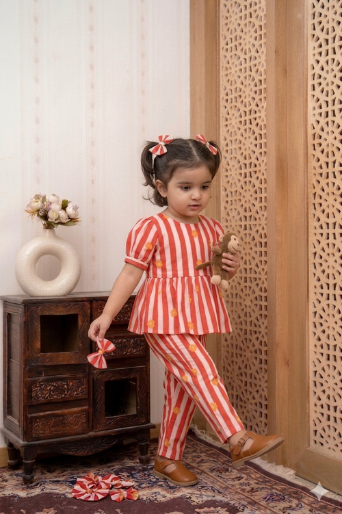 Candy Stripe Printed Co-Ord Set