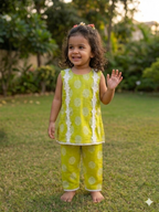 Lime Blossom Rayon Co-Ord Set