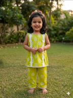 Lime Blossom Rayon Co-Ord Set
