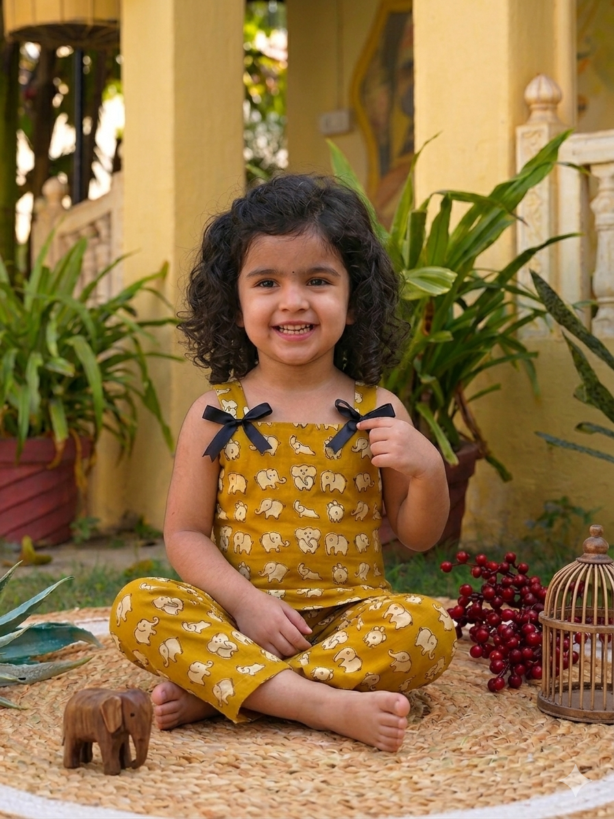 Little Elephant Rayon Co-Ord Set