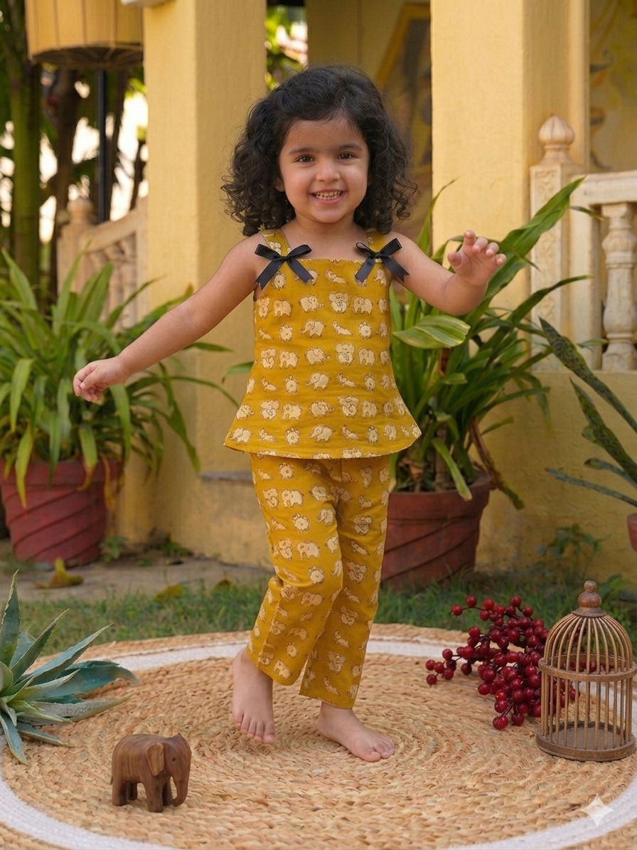 Little Elephant Rayon Co-Ord Set