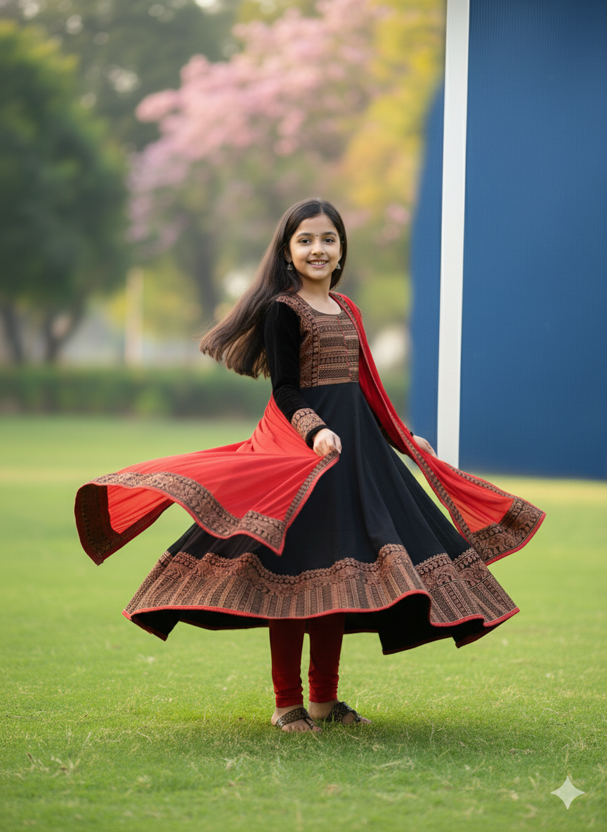 Twirl-Ready Festive Anarkali