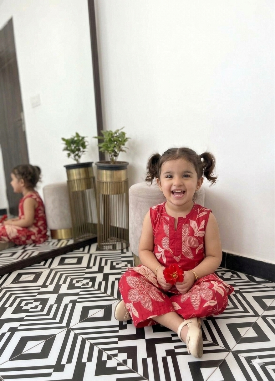 Blooming Grace Kurta Pant Set