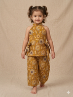 Mustard Bloom Rayon Co-Ord Set
