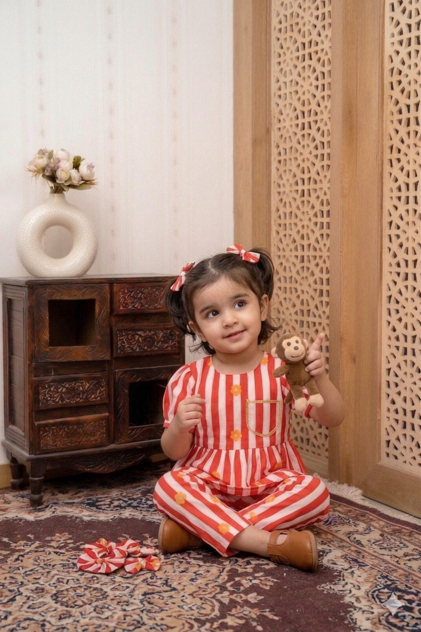 Candy Stripe Printed Co-Ord Set