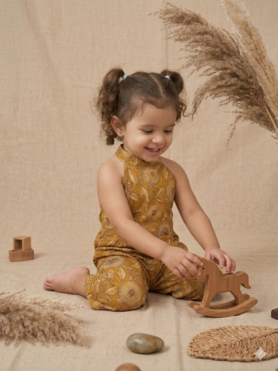 Mustard Bloom Rayon Co-Ord Set