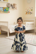 Adorable Girls Printed Rayon Frock