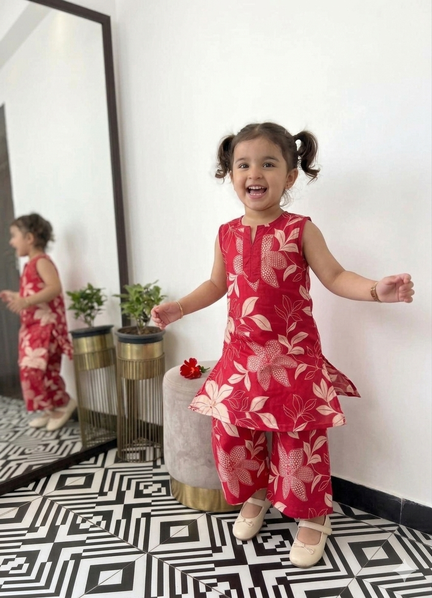 Blooming Grace Kurta Pant Set