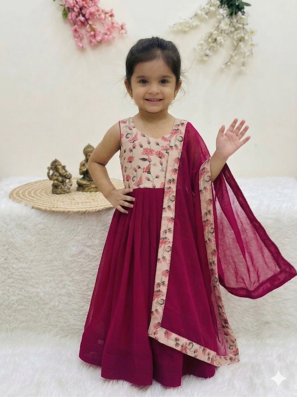 Pretty in Pink Anarkali Dress Set