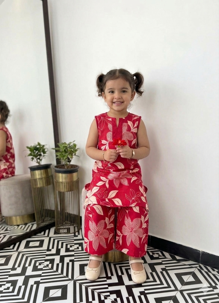 Blooming Grace Kurta Pant Set