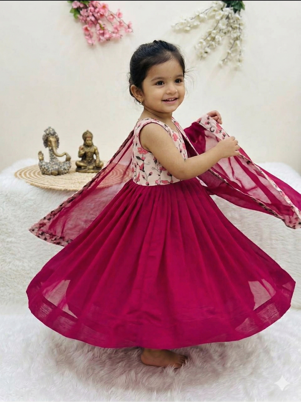 Pretty in Pink Anarkali Dress Set