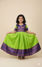 Sweet Angel Chanderi Flare Dress