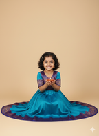 Sweet Angel Chanderi Flare Dress