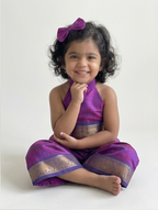 Stylish Kids Chanderi Cotton Co-Ord Set – Festive Wear for Girls