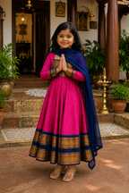 Traditional Anarkali Dress with Georgette Dupatta