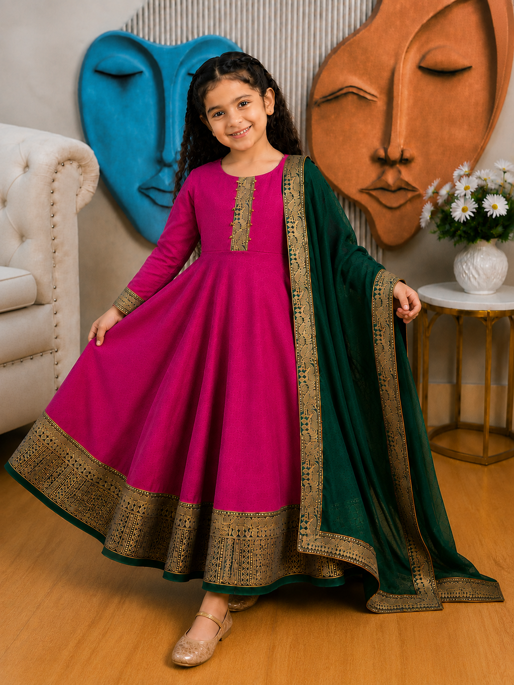 Graceful Festive Couture for Girls