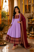 Girls Festive Anarkali Dress with Dupatta