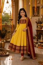 Girls Festive Anarkali Dress with Dupatta