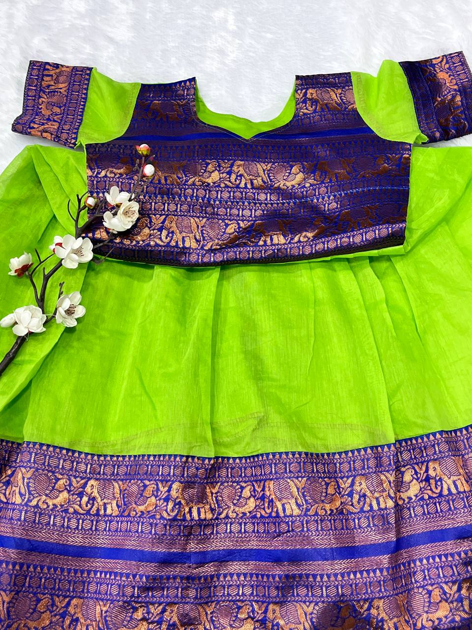 Sweet Angel Chanderi Flare Dress