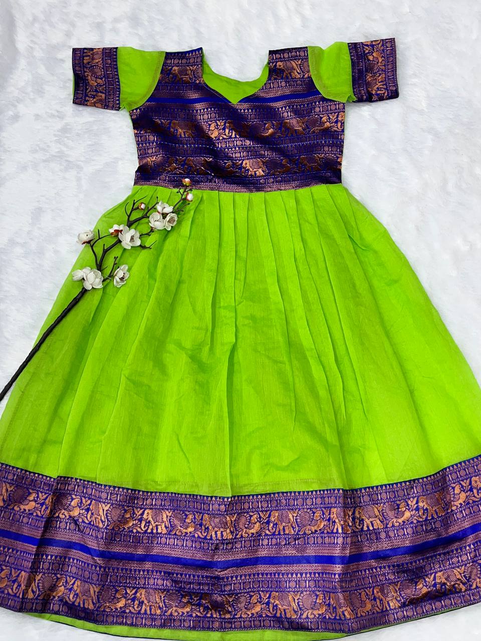 Sweet Angel Chanderi Flare Dress